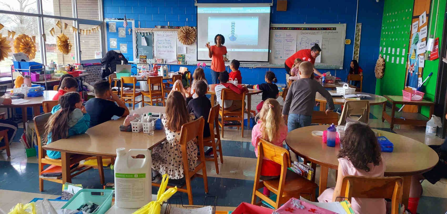 Learning about plants in the Classroom with Vine Branch Fellowship