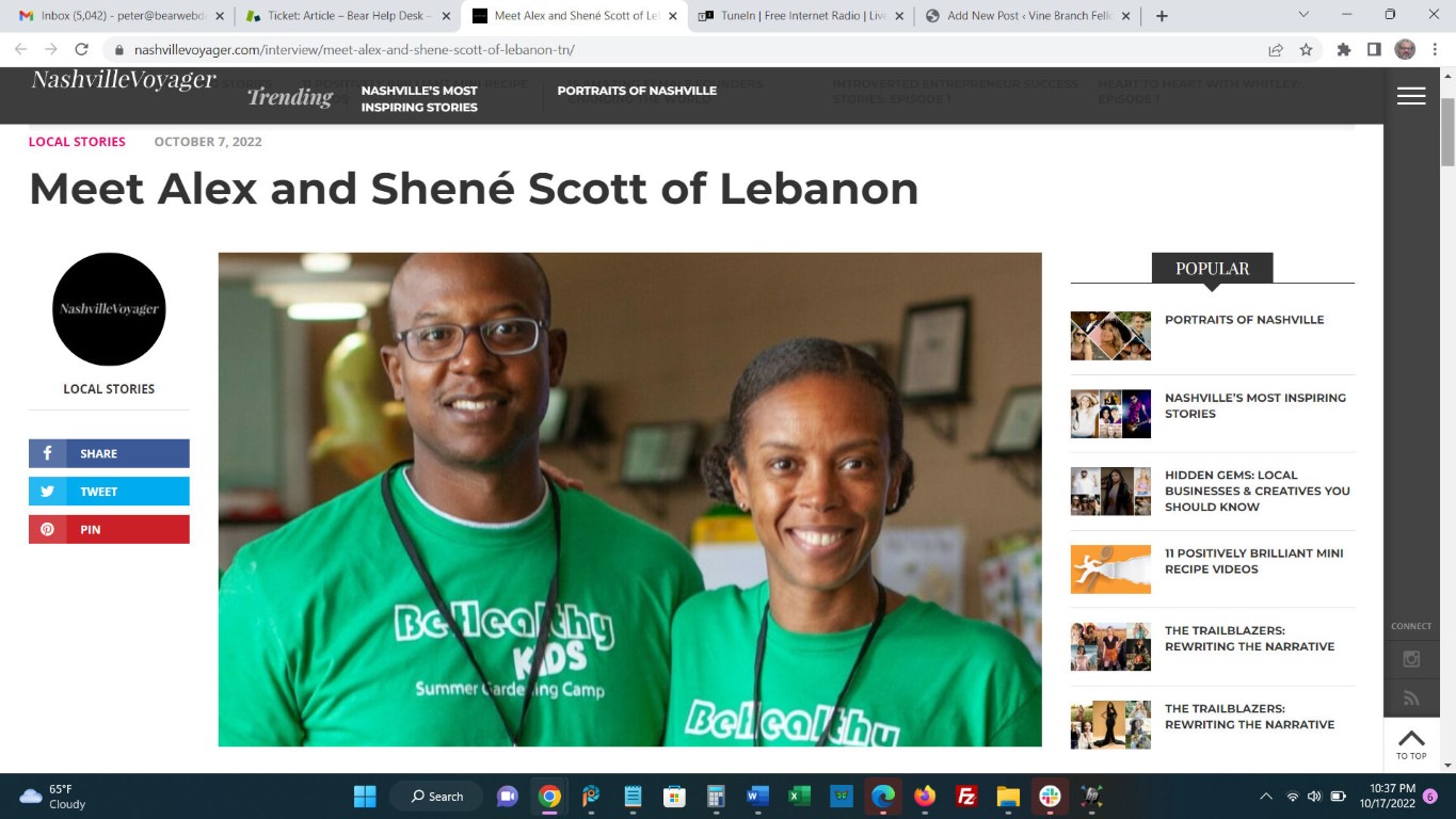 Meet Alex and Shene' Scott of Lebanon - Nashville Voyager