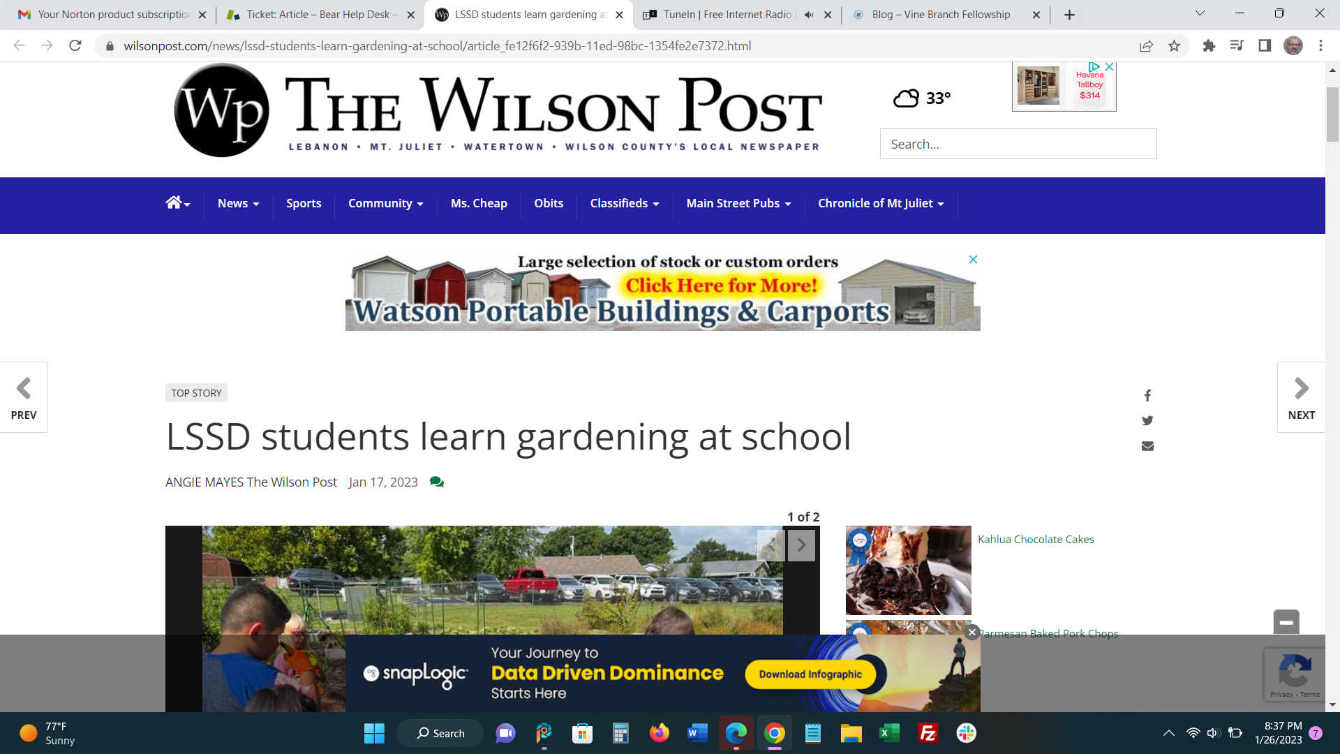 LSSD students learn gardening at school - The Wilson Post
